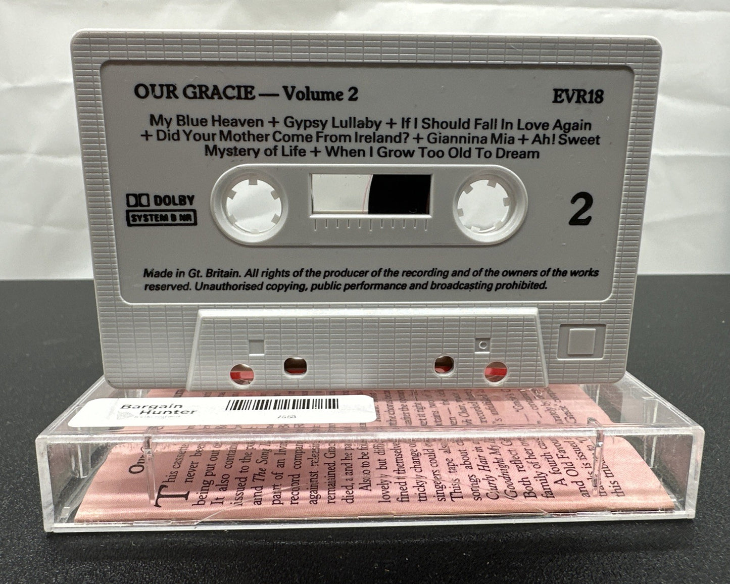 Our Gracie Fifty Songs From The Heart Vol.3 Cassette Tape In Good Condition 7553