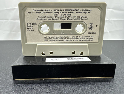 Opera For All Donizetti Lucia Di Lammermoor Cassette Tape In OK Condition 7791
