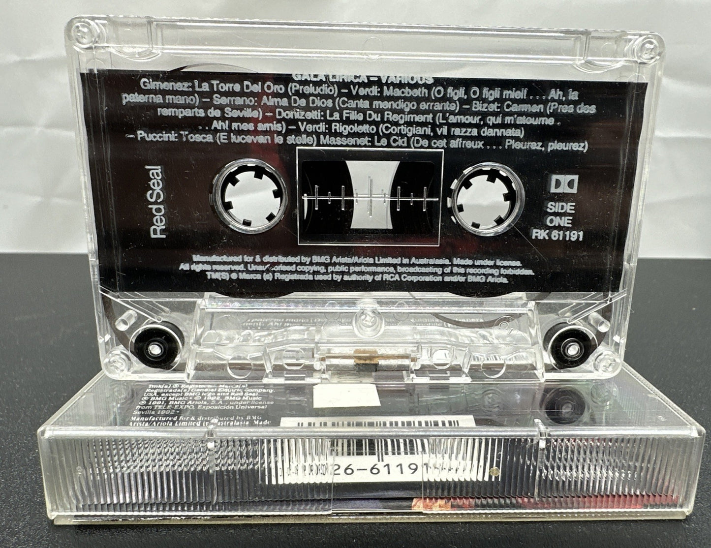 Gala Lirica Cassette Tape In Good Condition 7825