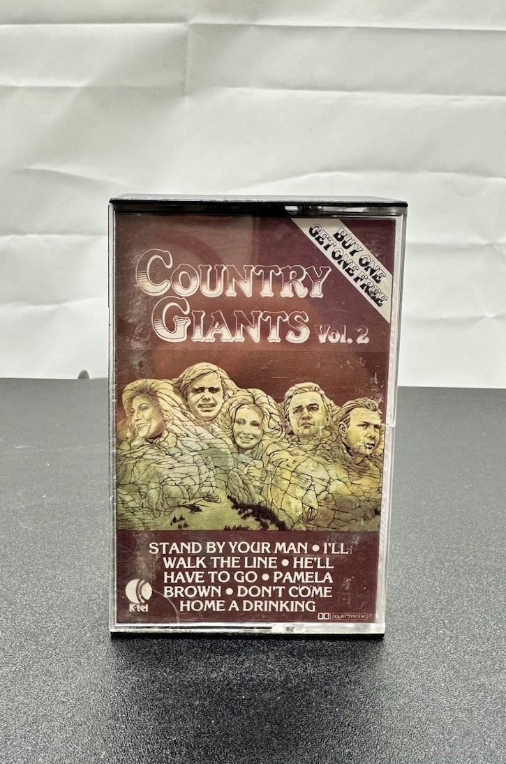 Country Giants Volume 1 and 2 Cassette Tape In Good Condition 7592