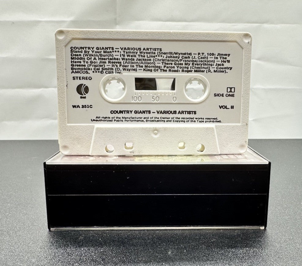 Country Giants Volume 1 and 2 Cassette Tape In Good Condition 7592