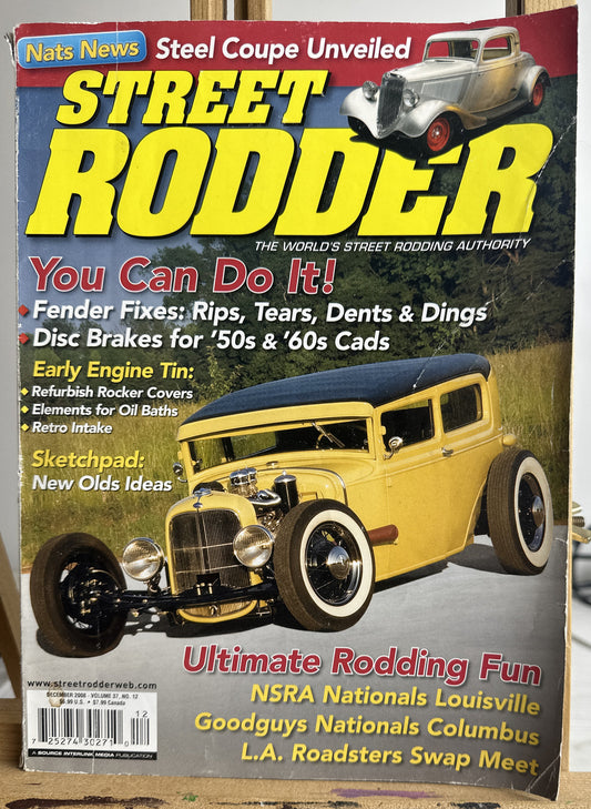 Street Rodder Magazine December 2008 Vol. 37 No.12 In Ok Condition