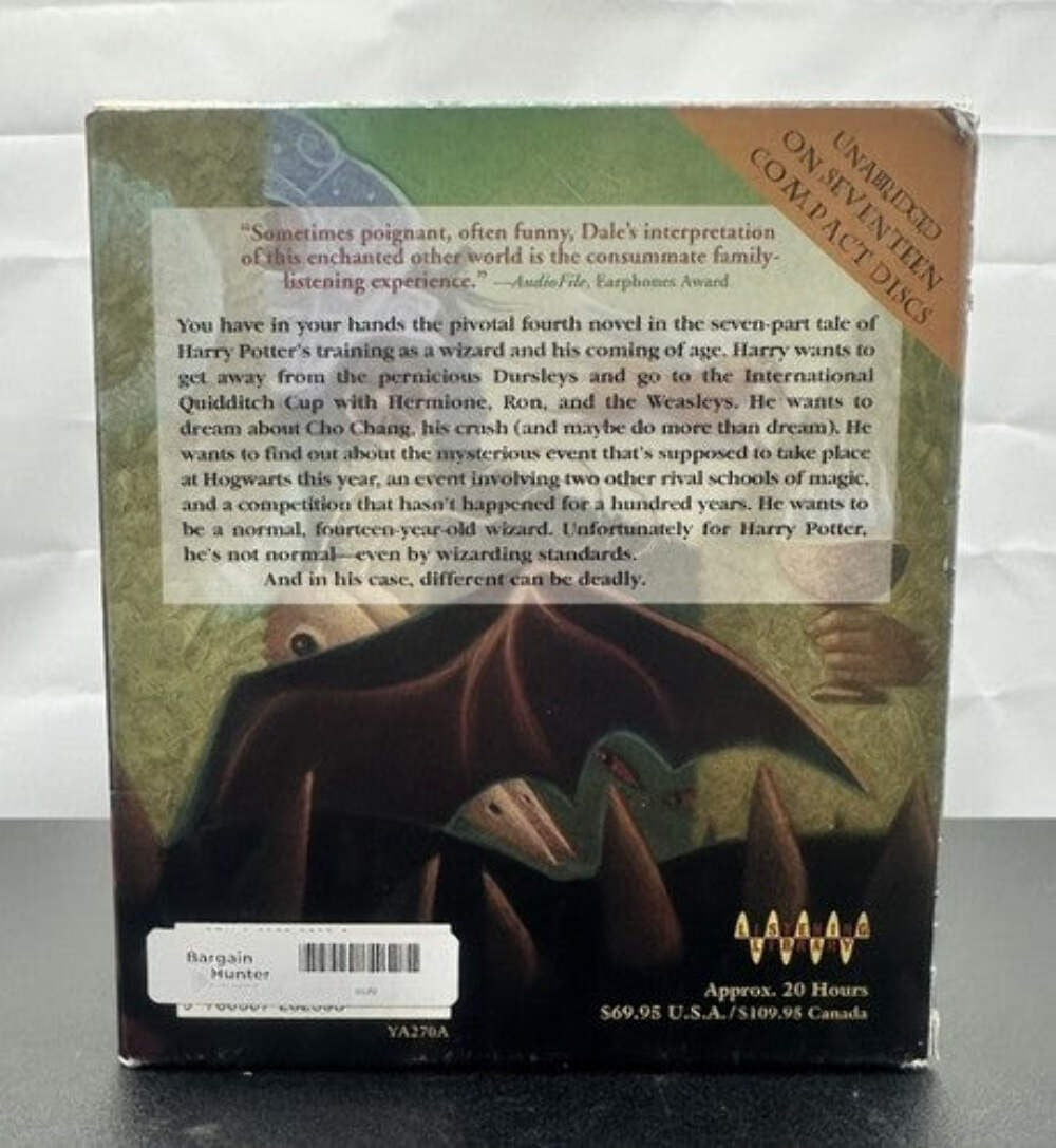 Harry Potter and the Goblet of Fire J. K. Rowling 17 CD Unabridged Audiobook8570