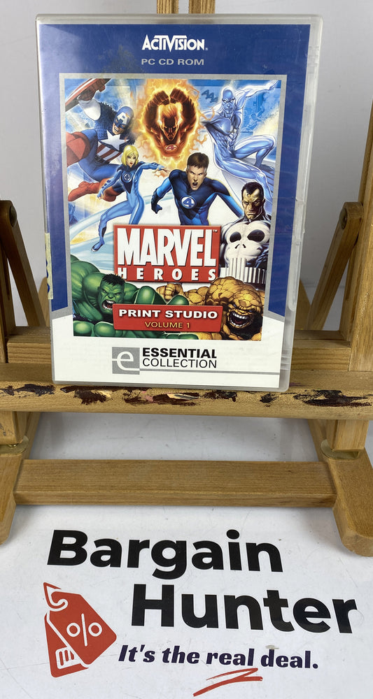 3350 Activision Marvel Heroes Print Studio Volume 1 PC Game In Good Condition