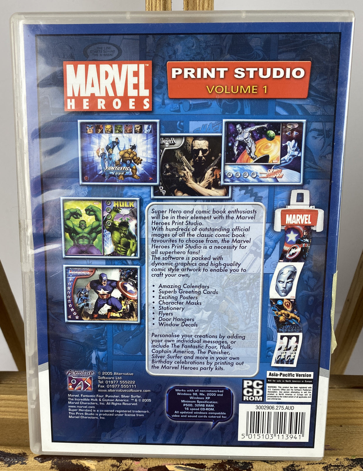 3350 Activision Marvel Heroes Print Studio Volume 1 PC Game In Good Condition