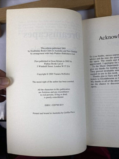 Dreamscapes Tamara Mc Kinley Novel In Good Condition