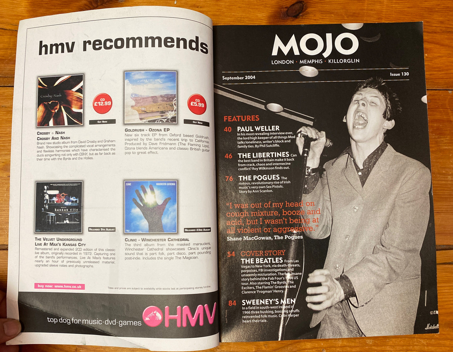 Mojo 130 September 2004 In Good Vintage Condition Magazine