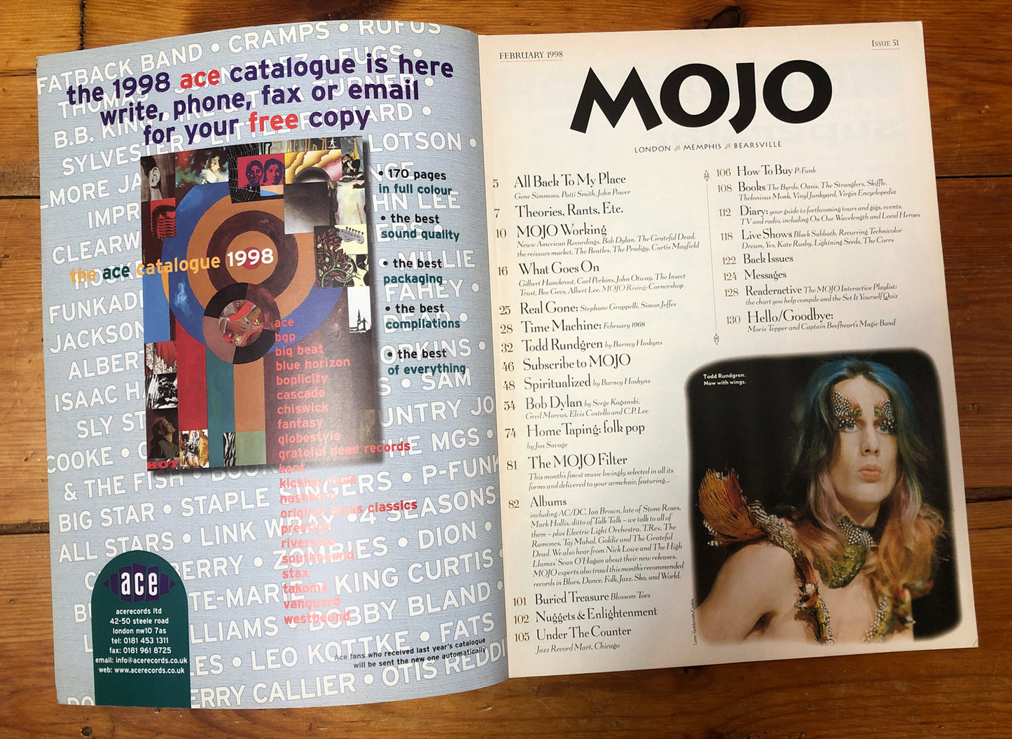 Mojo 51 February 1998 In Good Vintage Condition Magazine