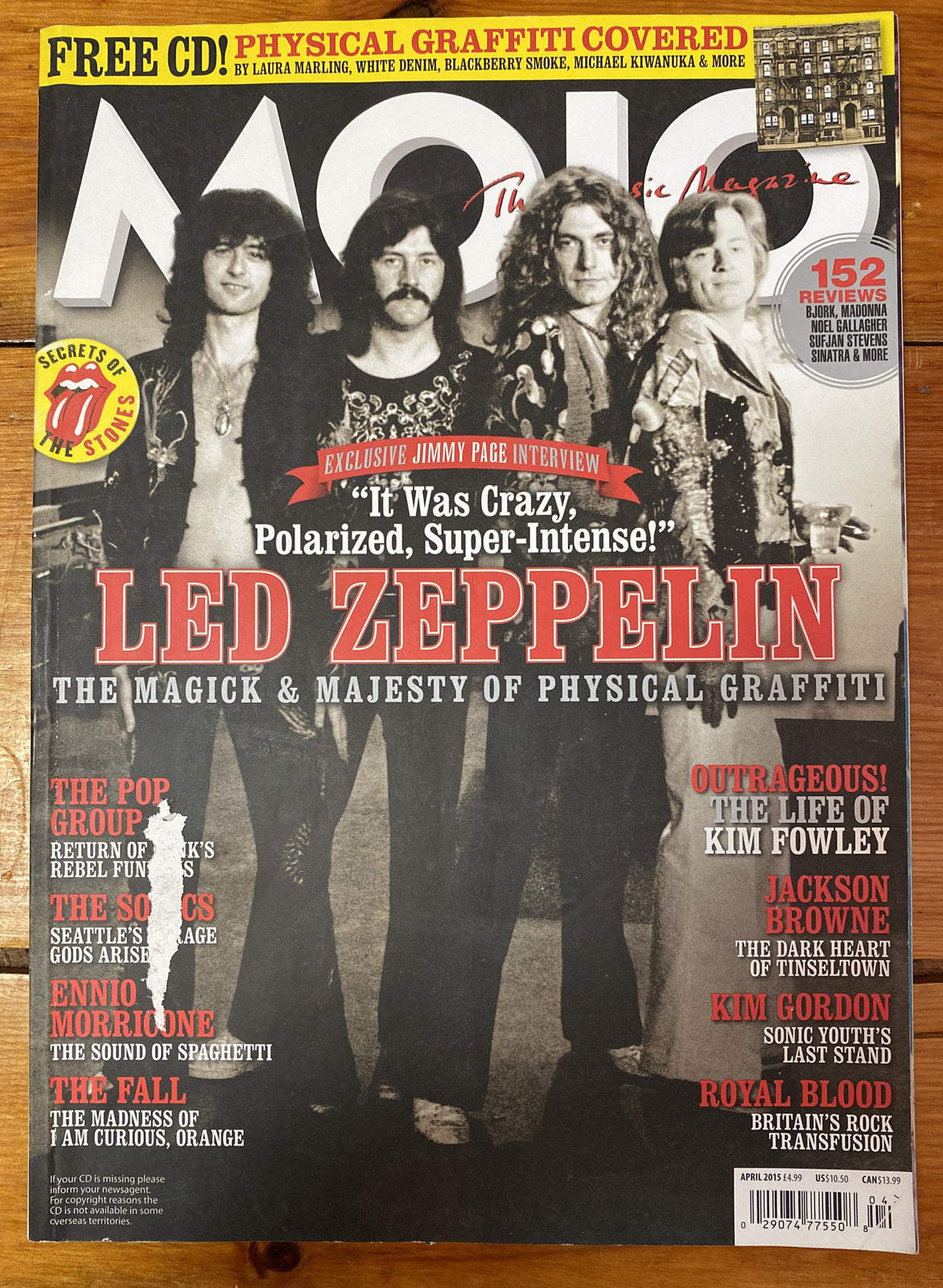 Mojo 257 April 2015 In Good Vintage Condition Magazine