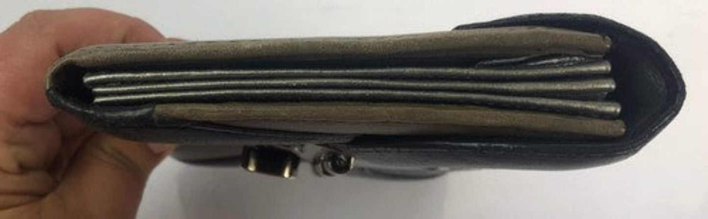 F24 Genuine Mimco Black / Brown Wallet Purse In Good Condition