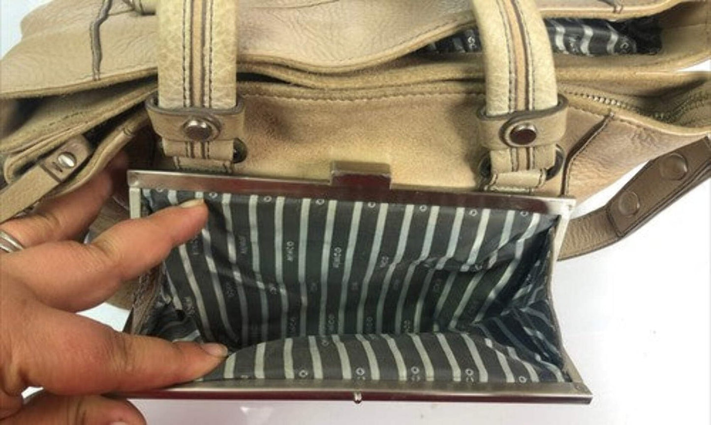 M793 Mimco Medium Handbag Brown / Beige colour In Good Condition