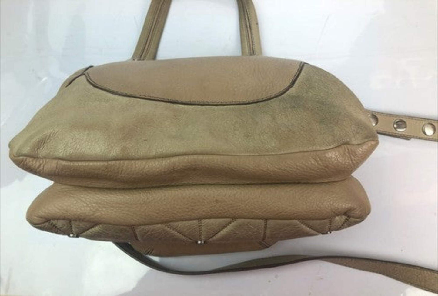 M793 Mimco Medium Handbag Brown / Beige colour In Good Condition