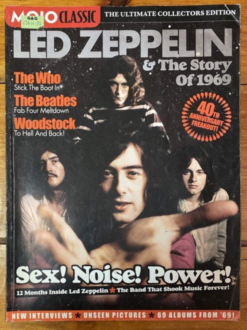 Mojo Led Zeppelin & The Story Of 1969 In Good Vintage Condition Magazine
