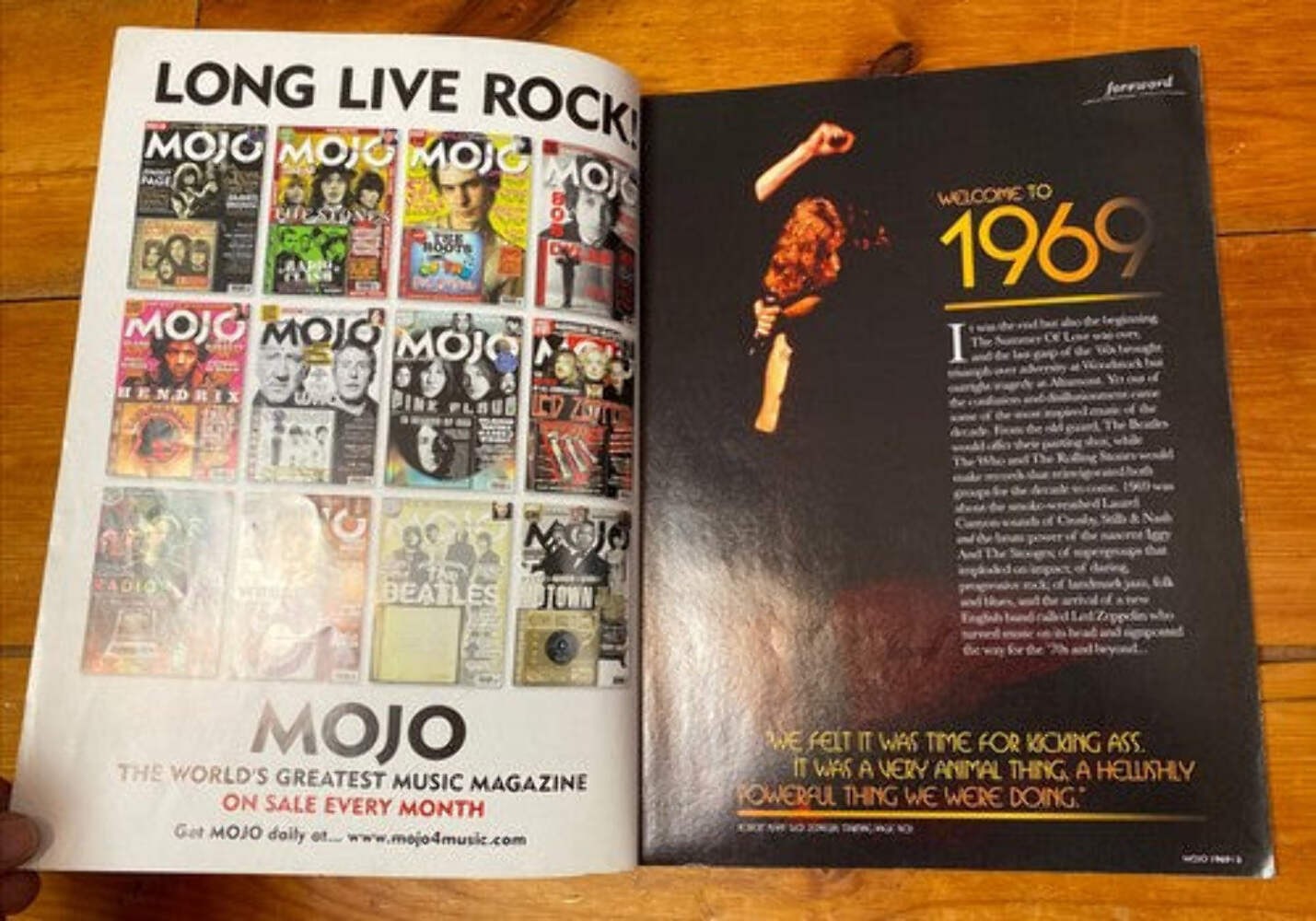 Mojo Led Zeppelin & The Story Of 1969 In Good Vintage Condition Magazine