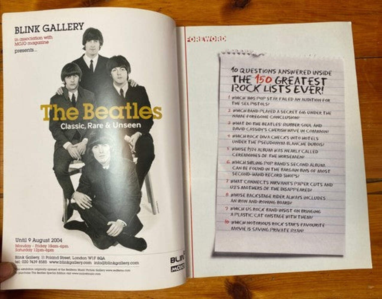 Mojo The 150 Greatest Rock Lists Ever In Good Vintage Condition Magazine
