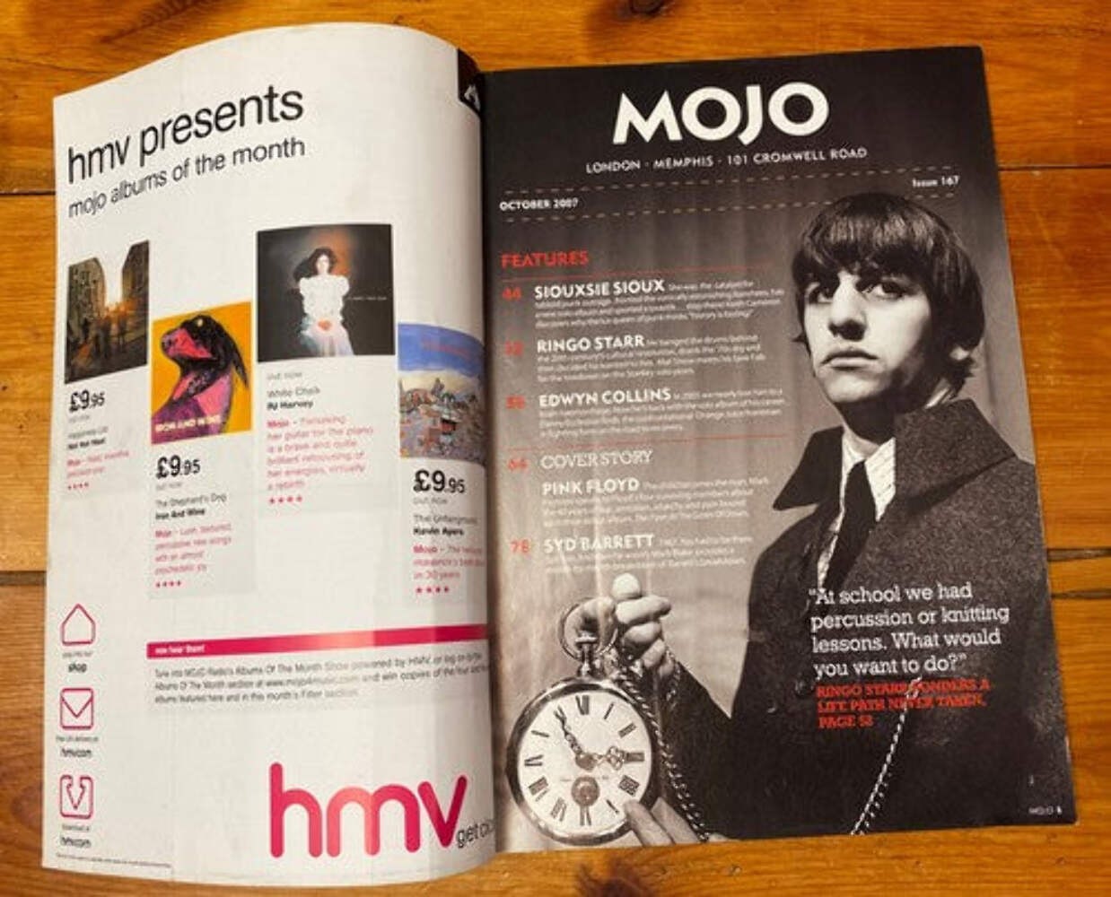 Mojo 167 October 2007 In Good Vintage Condition Magazine