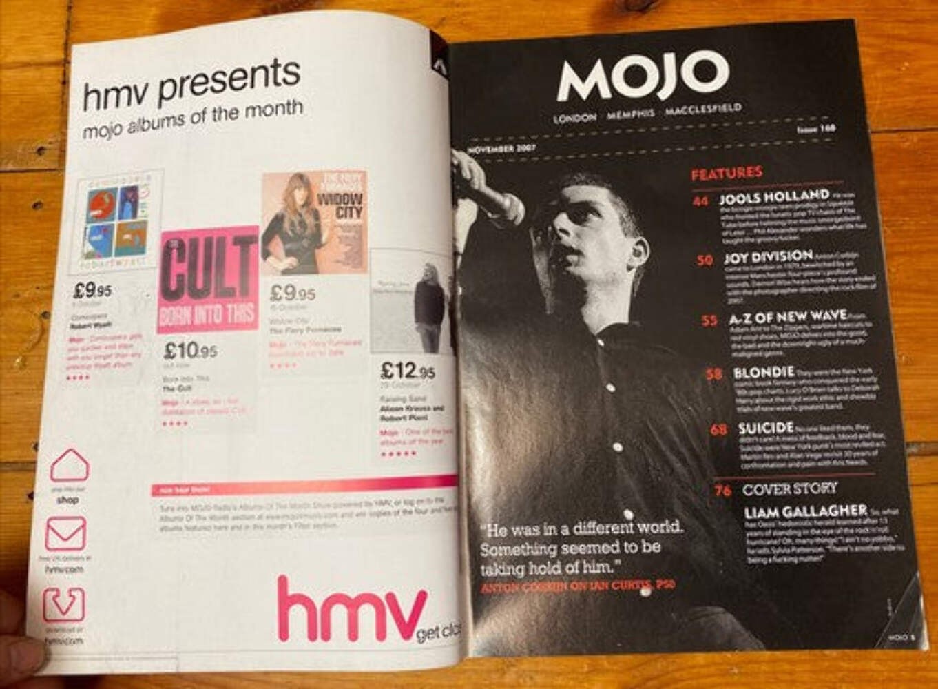 Mojo 168 November 2007 In Good Vintage Condition Magazine