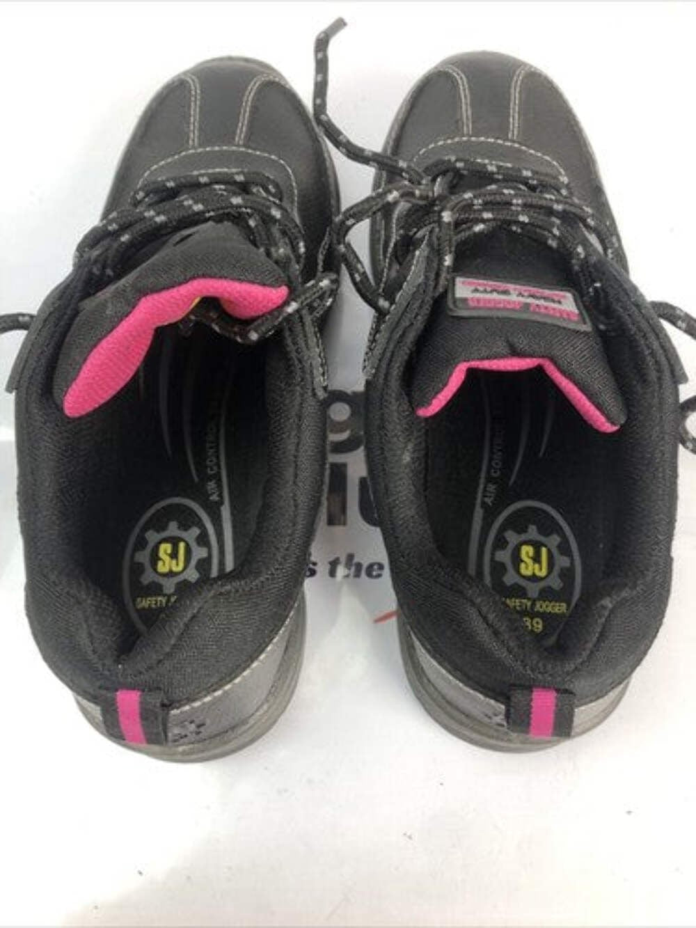 F127 Safety Jogger Heavy Duty Work Shoes Black US 8 UK 5.5 In Good Condition