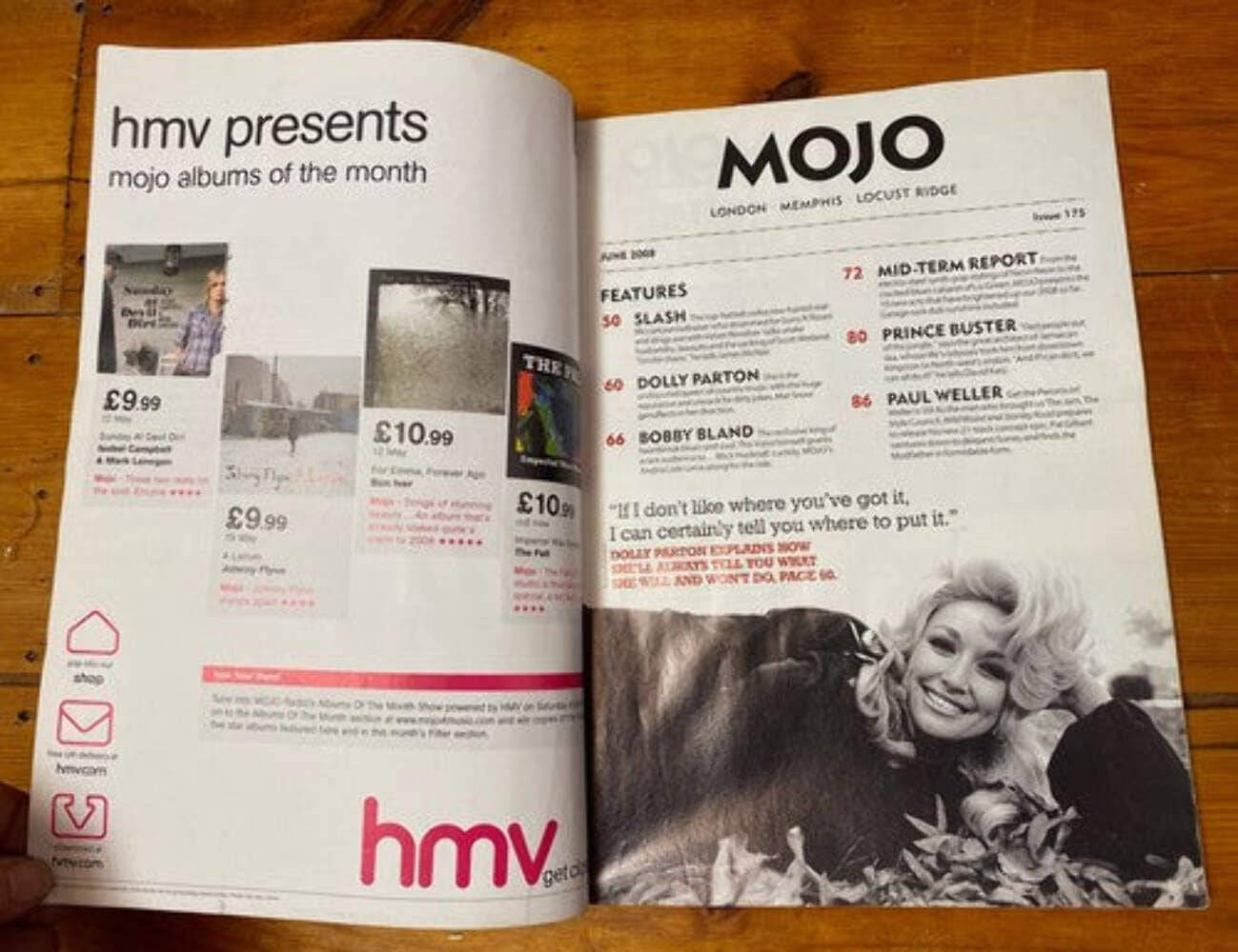 Mojo 175 June 2008 In Good Vintage Condition Magazine