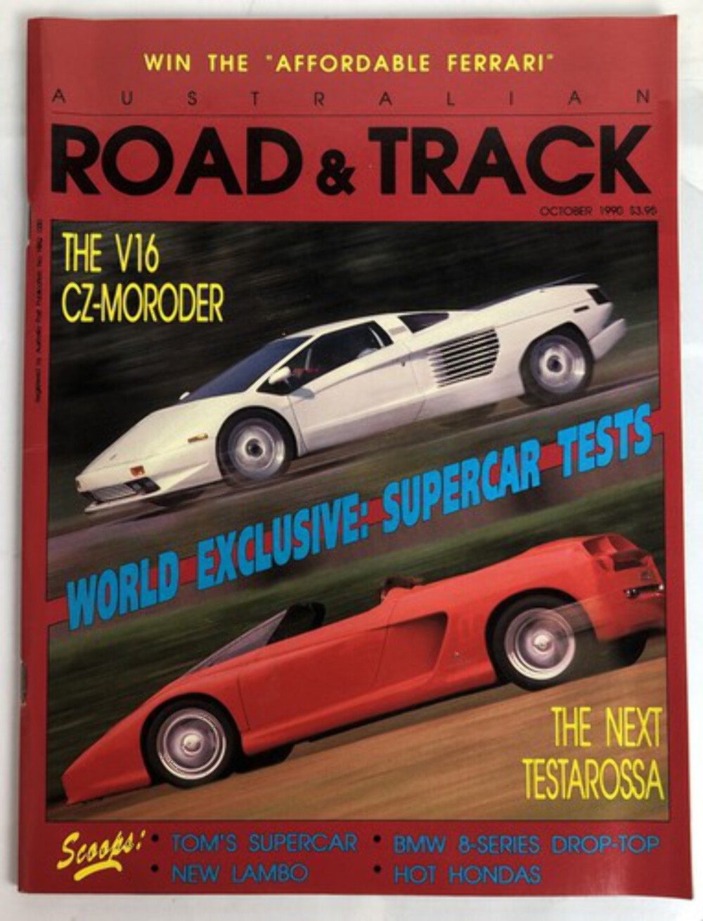 Australian Road And Track Magazine October 1990 Vintage In Good Condition
