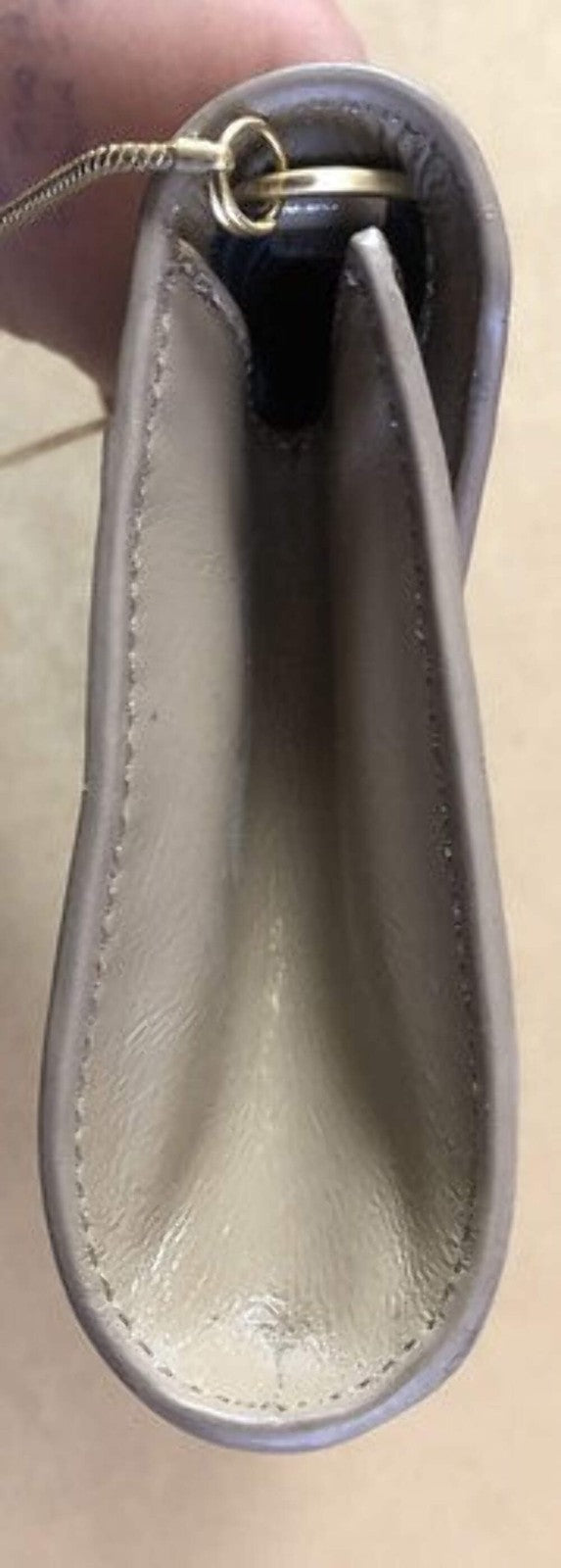 M596 Mimco Handbag Purse Clutch Tan Brown In Good Condition + Free Post