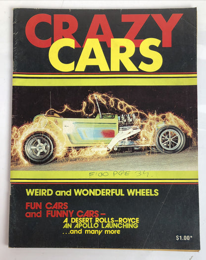 Crazy Cars Magazine Vintage In Good Condition
