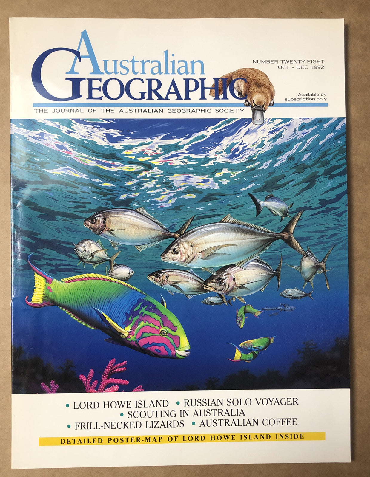 Australian Geographic Magazine Oct - Dec 1992 No. 28 In Good Condition