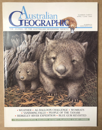 Australian Geographic Magazine Apr - Jun 1993 No. 30 In Good Condition