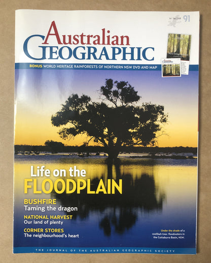 Australian Geographic Magazine Jul - Sept 2008 No. 91 In Good Condition