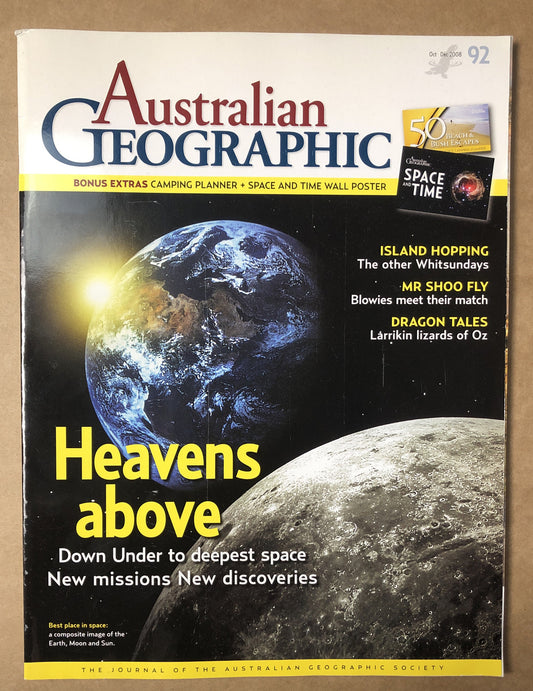 Australian Geographic Magazine Oct - Dec 2008 No. 92 In Good Condition