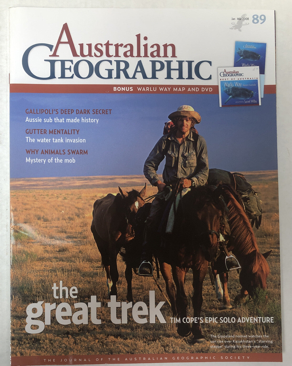 Australian Geographic Magazine Jan - Mar 2008 No. 89 In Good Condition