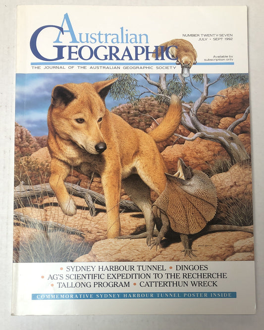 Australian Geographic Magazine July - Sept 1992 No. 27 In Good Condition