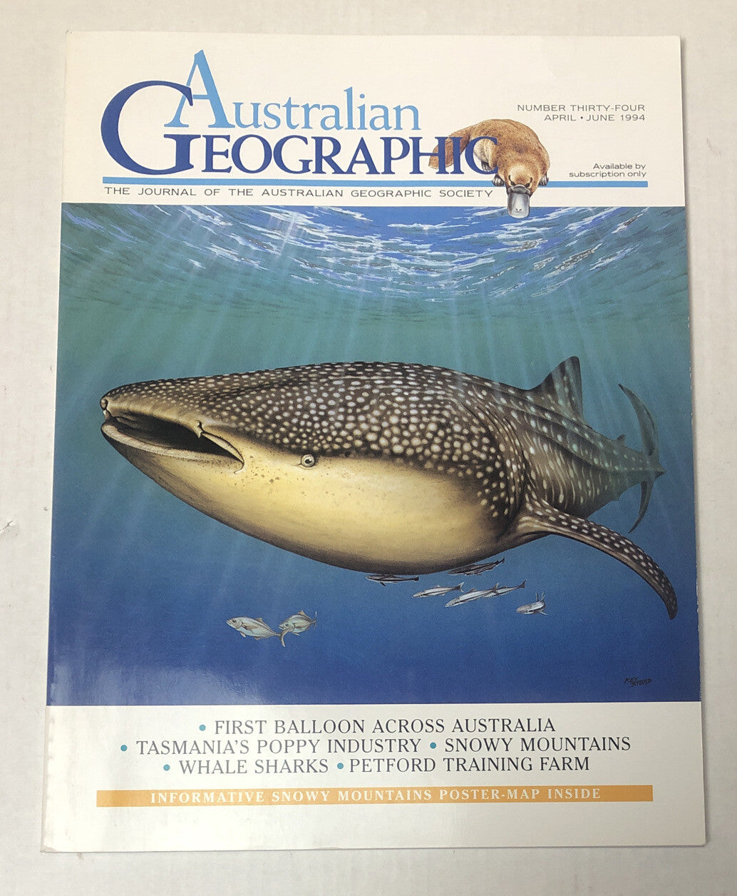 Australian Geographic Magazine April - June 1994 No. 34 In Good Condition