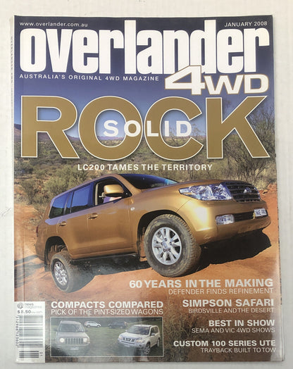 Overlander 4WD Monthly Magazine - January 2008 In Good Condition