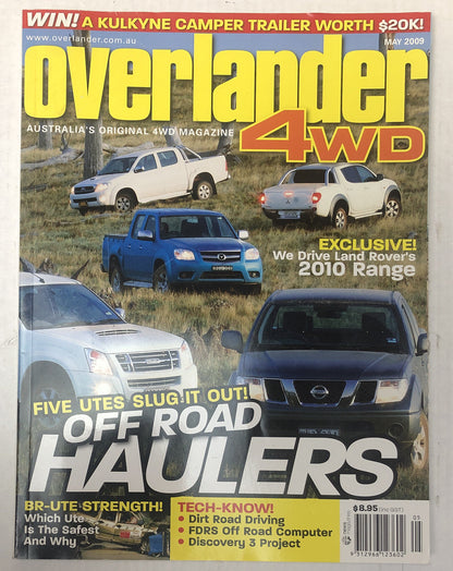 Overlander 4WD Monthly Magazine - May 2009 In Good Condition