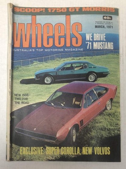 Vintage Wheels Magazine March 1971 In Ok Condition