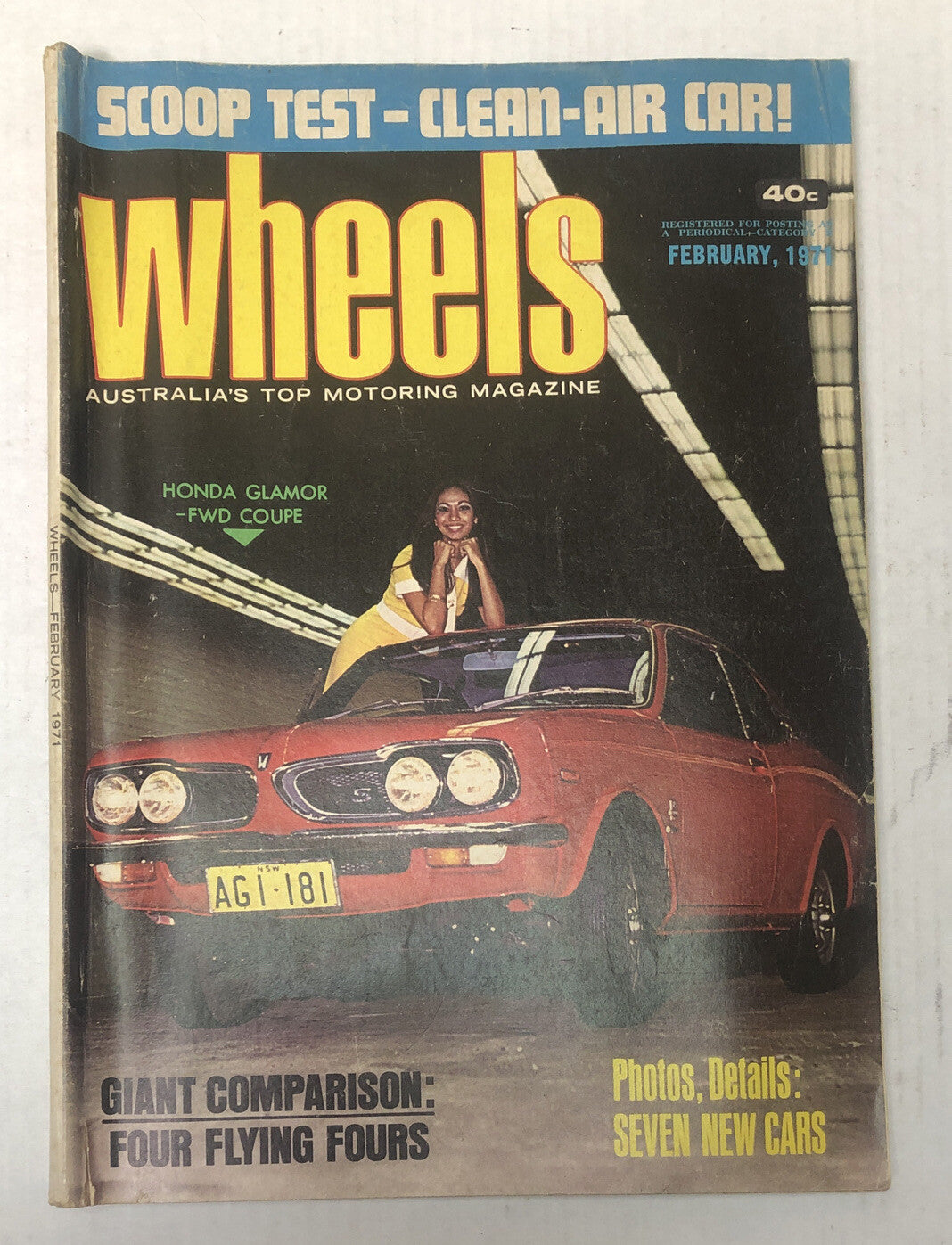Vintage Wheels Magazine February 1971 In Ok Condition