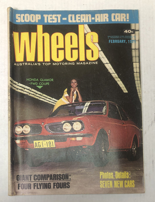 Vintage Wheels Magazine February 1971 In Ok Condition
