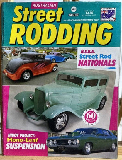 Graffiti Australian Street Rodding Magazine No.87 November/December 1992 In VGC