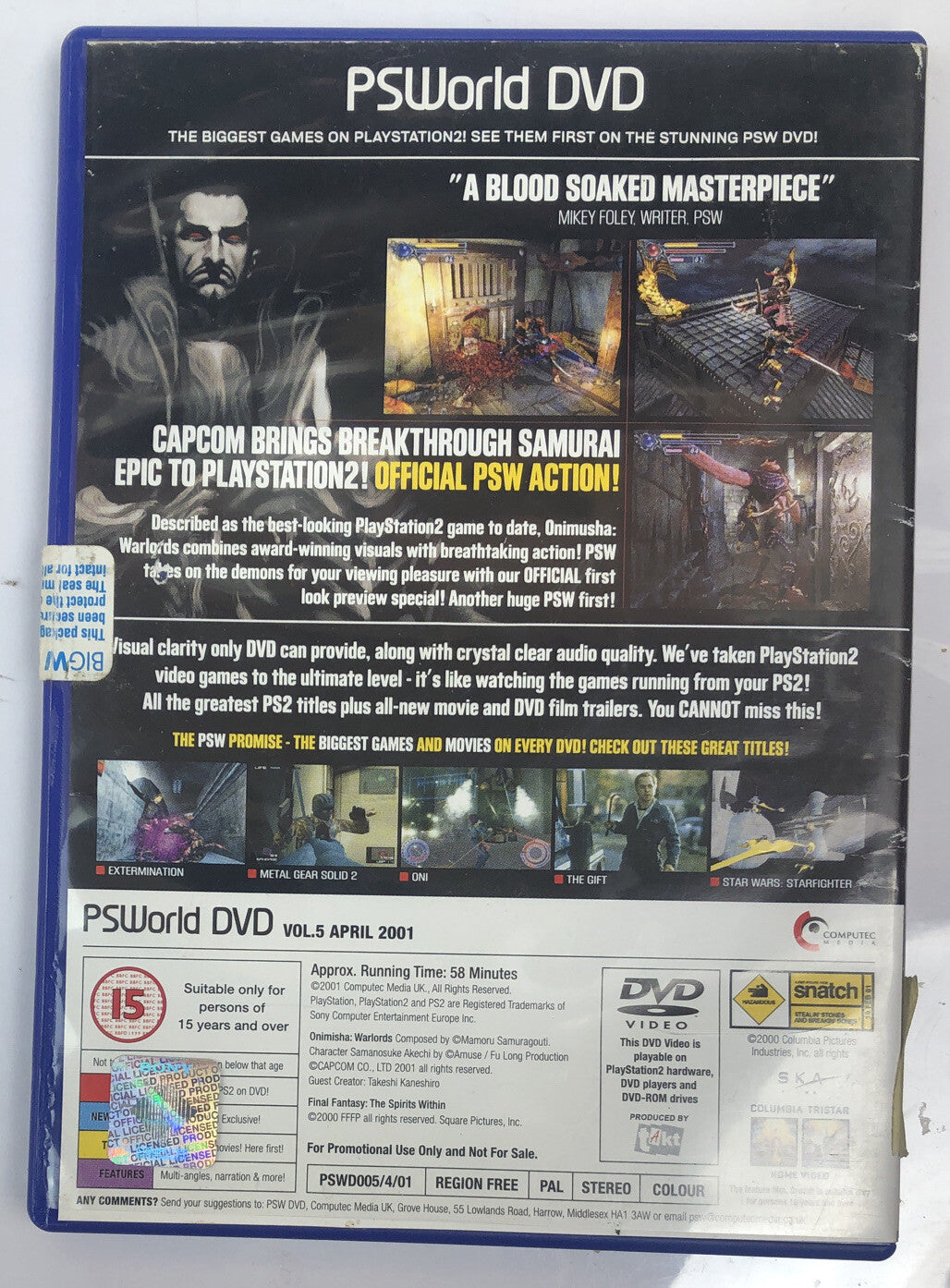 2648 Playstation 2 / PS2 Official PS World Demo Issue. 5,  April 2001