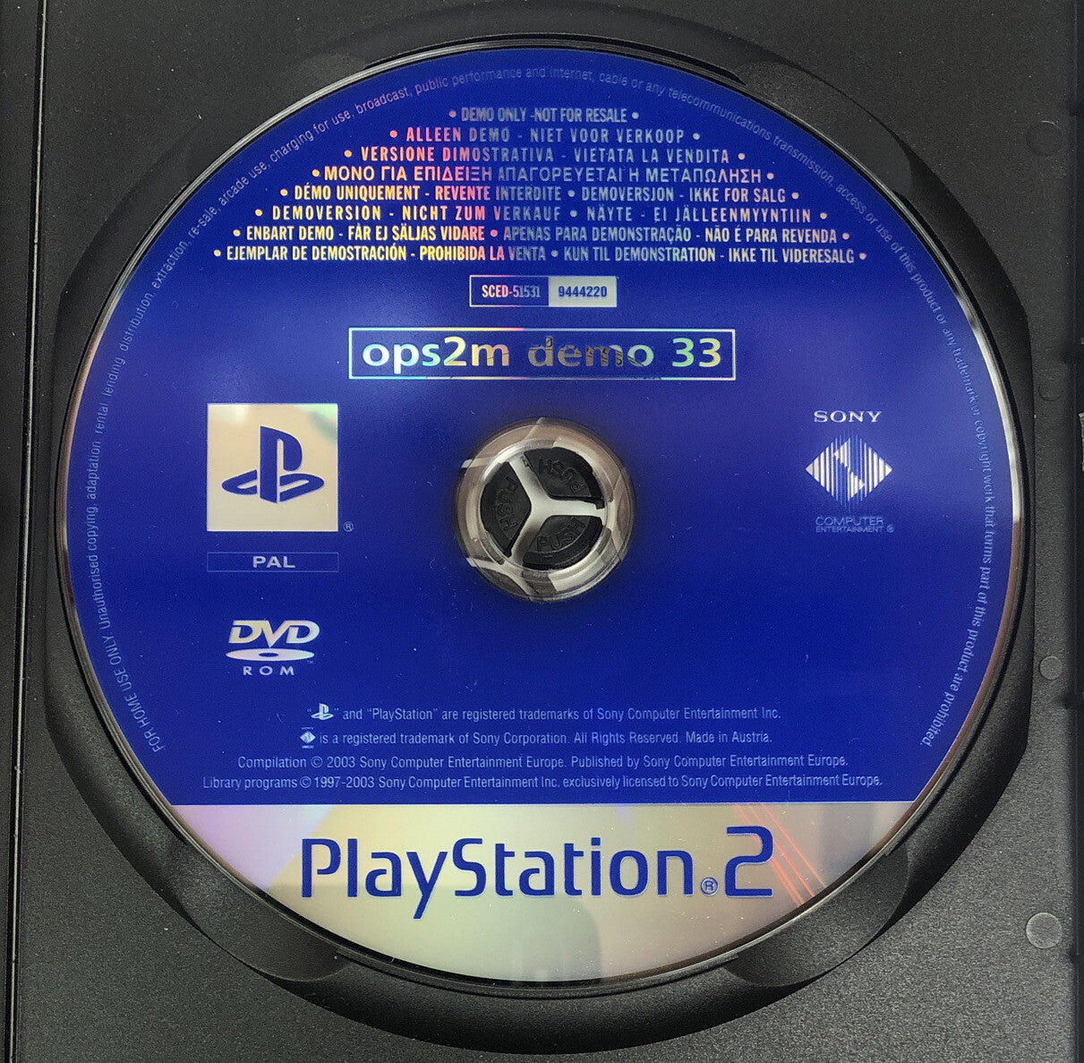2647 Playstation 2 / PS2 Official Magazine Australia Demo Issue. 15,  June 2003
