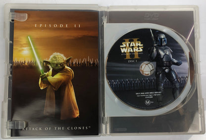 Star Wars 2 Attack Of The Clones 2 Disc Set In Good Condition