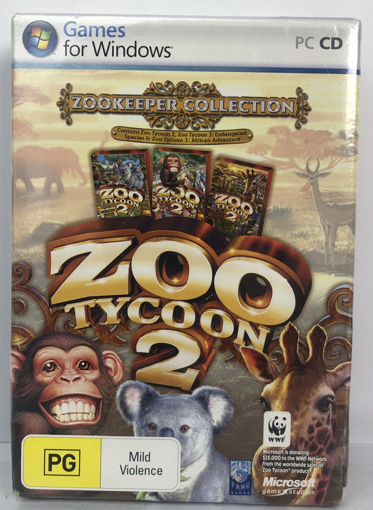 3127 Zookeeper Collection Zoo Tycoon 2 Brand New PC complete Game
