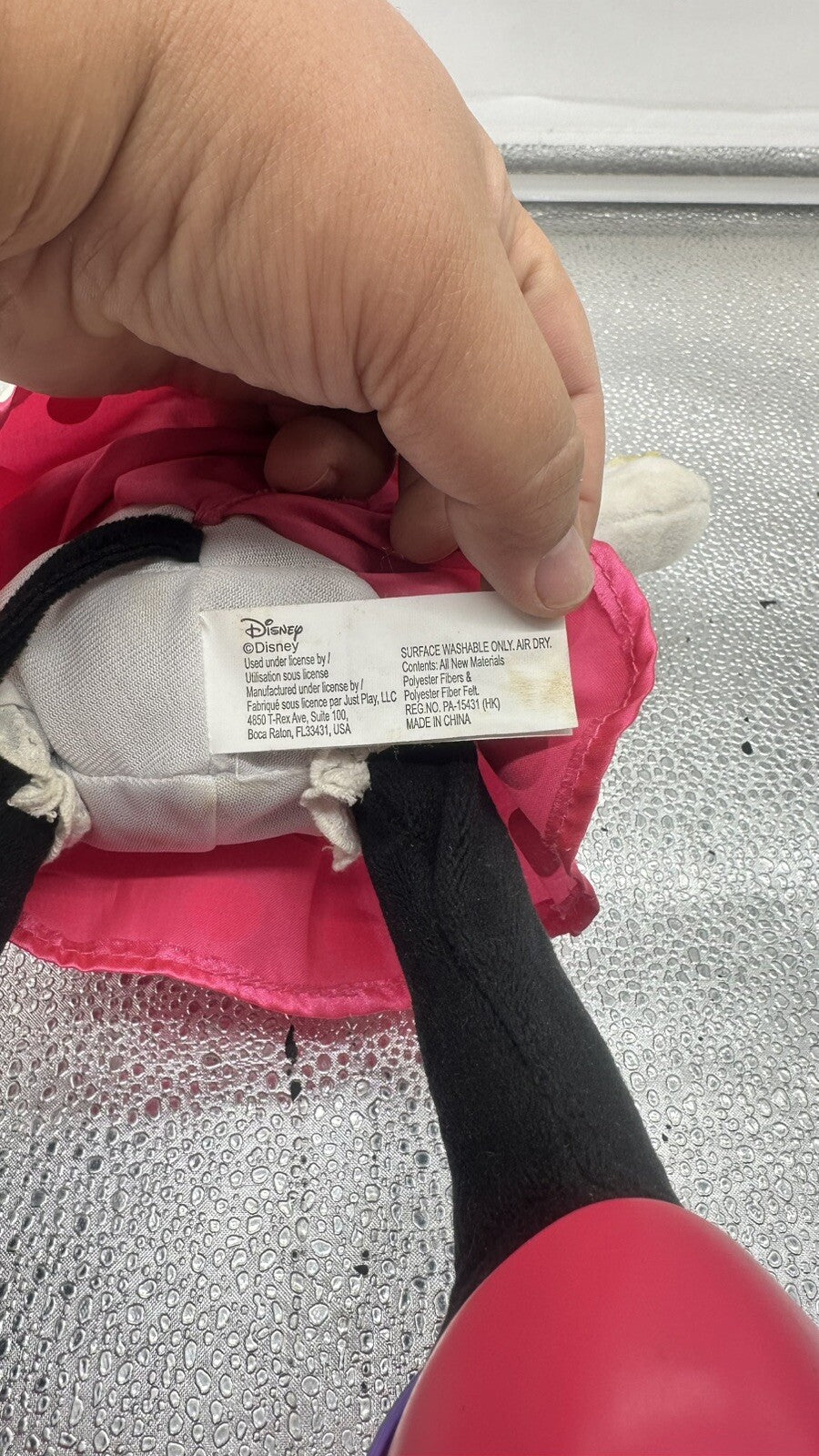 Disney Roller Skating Minnie Mouse Plush FAULTY FOR PARTS 6397