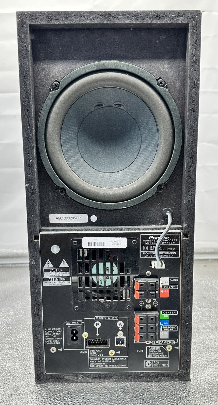 Pioneer S-DV77SW Power Home Cinema Theatre Subwoofer In Good Condition 8497