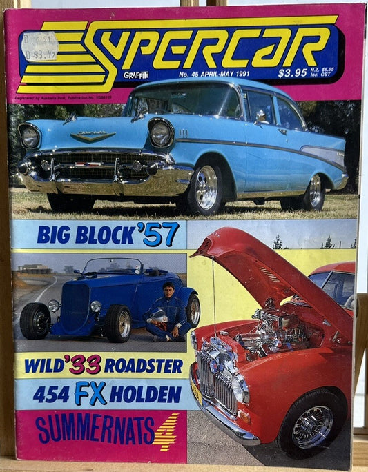 Graffiti Supercar Magazine No.45 April-May 1991 In Good Condition