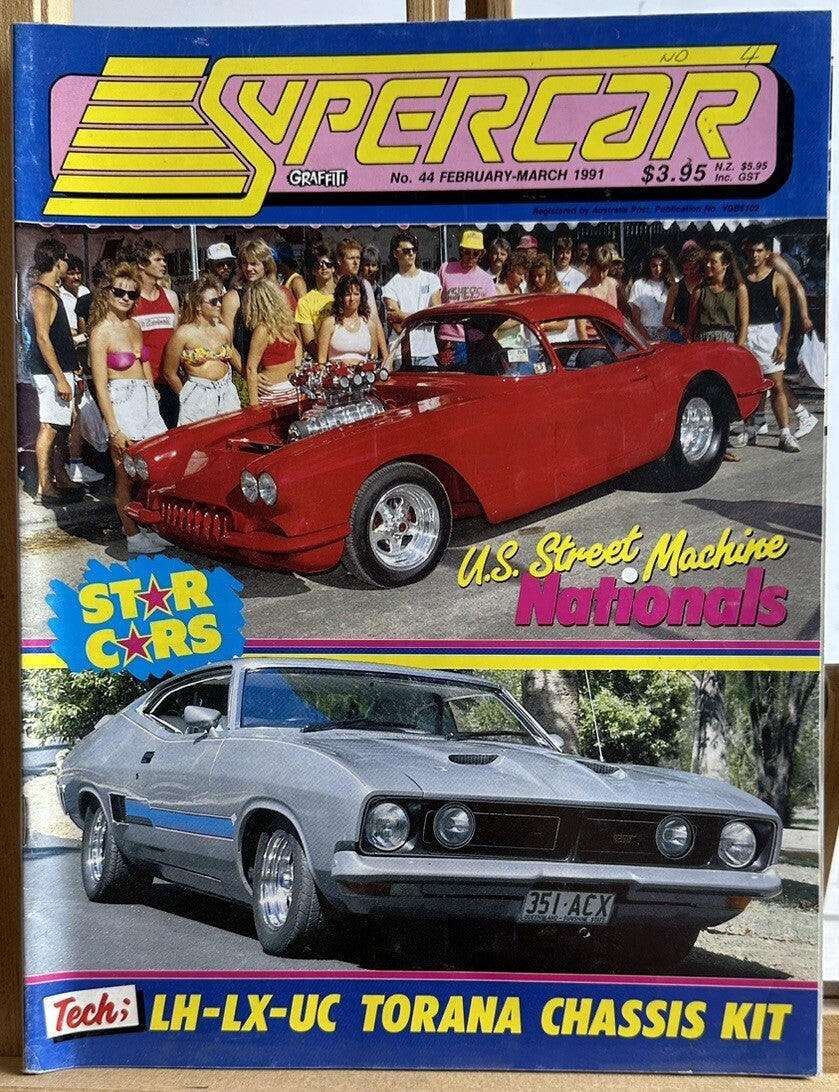 Graffiti Supercar Magazine No.44 February/March 1991 In Good Condition