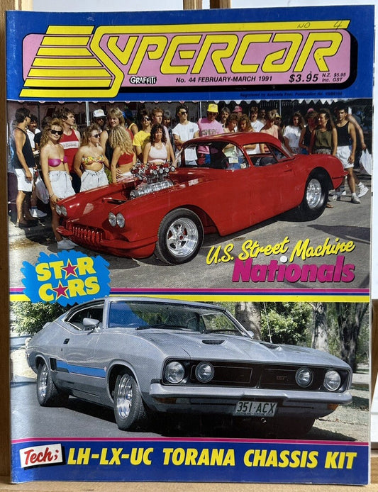 Graffiti Supercar Magazine No.44 February/March 1991 In Good Condition