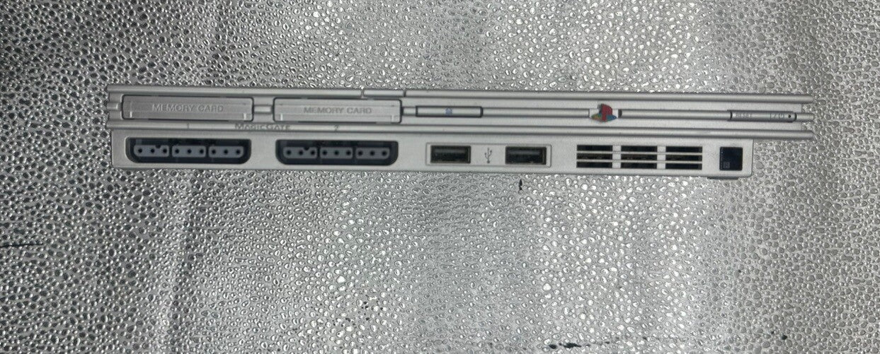 Ps2 Playstation 2 Silver Model SCPH-75002 Console + Controller + Cables 5285