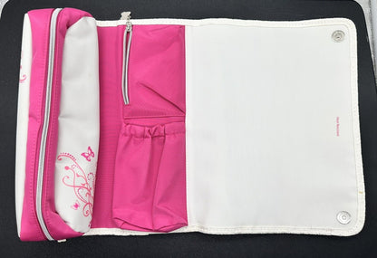 GHD Pink Styling Iron Bag with Heat Resistance Mat Built in Good Condition 8166